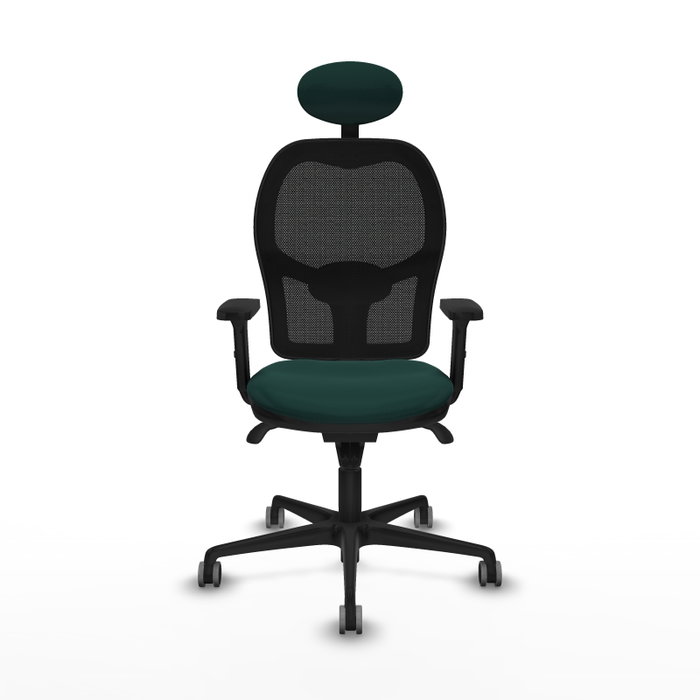 PIQUERAS Y CRESPO Silla de oficina Jorquera Verde botella con mecanismo Sincro PIQUERAS Y CRESPO Silla de oficina Jorquera Verde botella con mecanismo Sincro