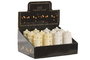 DKD Home Decor Decoracion Luminosa Basicos Blanco Crema 5 x 12 x 5 cm 12 Unidades