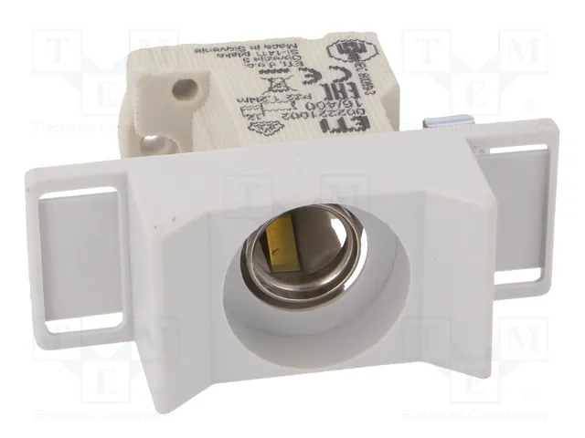 ETI POLAM Base de fusible D01 para raíl DIN 16A 400VAC 1 polo