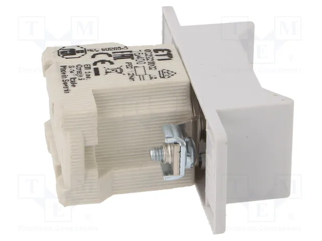 ETI POLAM Base de fusible D01 para raíl DIN 16A 400VAC 1 polo