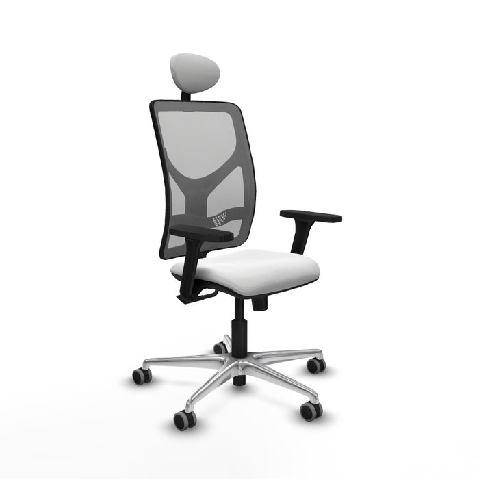 PIQUERAS Y CRESPO Silla de oficina Motilla con Mecanismo Sincro, Blanco y Gris PIQUERAS Y CRESPO Silla de oficina Motilla con Mecanismo Sincro, Blanco y Gris