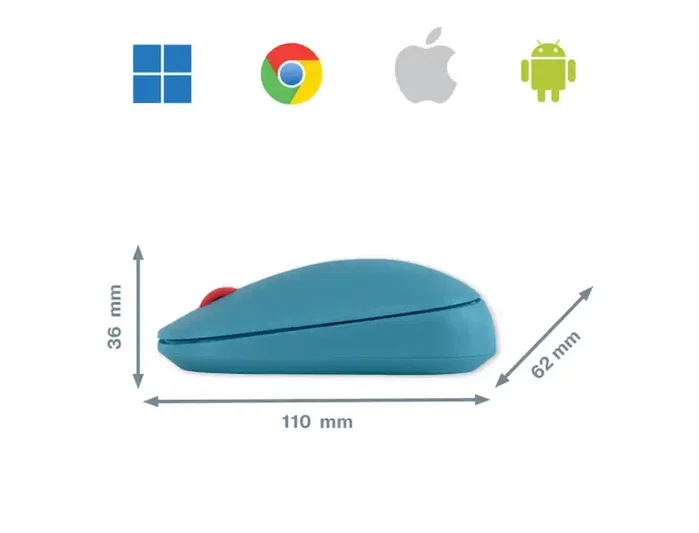 LEITZ Ratón Óptico Inalámbrico Dual Cosy SurTrack Azul LEITZ Ratón Óptico Inalámbrico Dual Cosy SurTrack Azul