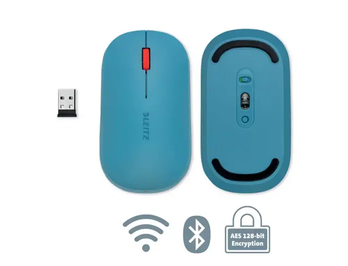 LEITZ Ratón Óptico Inalámbrico Dual Cosy SurTrack Azul LEITZ Ratón Óptico Inalámbrico Dual Cosy SurTrack Azul