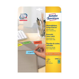 AVERY Zweckform Etiquetas L6040-20 Verde 45,7 x 21,2 mm
