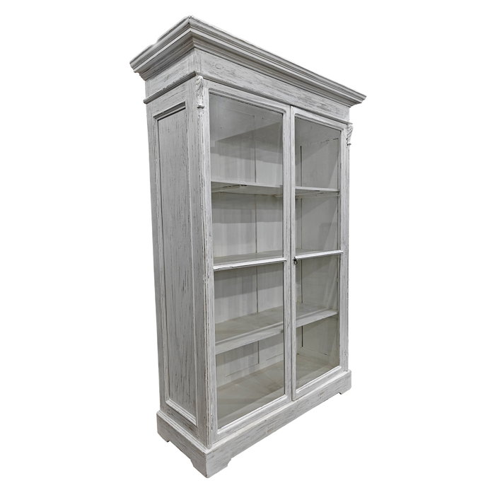 DKD Home Decor Vitrina India 1c25 Blanco 140 x 55 x 209 cm