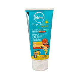 BE+ Mineral Fluido Facial y Corporal Infantil SPF 50+ 100ml