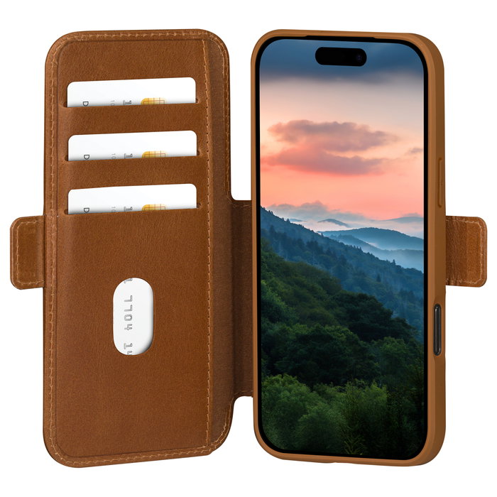 Dbramante1928 Copenhagen Funda con tapa de cuero para Apple iPhone 17 Pro Max, Marrón Dbramante1928 Copenhagen Funda con tapa de cuero para Apple iPhone 17 Pro Max, Marrón