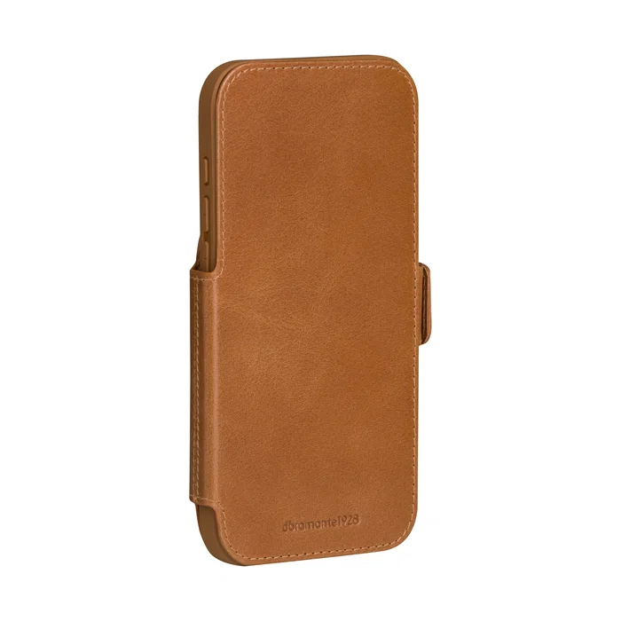 Dbramante1928 Copenhagen - Funda cartera de cuero, con cierre magnético y soporte, para Apple iPhone 17 Pro Max - Color Bronceado