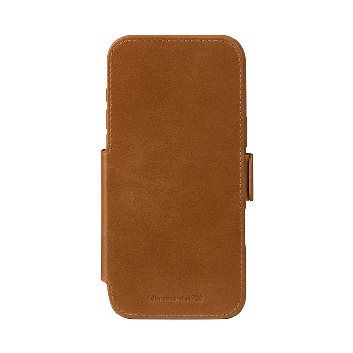 Dbramante1928 Copenhagen - Funda cartera de cuero, con cierre magnético y soporte, para Apple iPhone 17 Pro Max - Color Bronceado