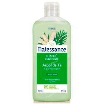 NATESSANCE Champu Arbol Del Te Purificante 250Ml Cabello Graso con Aceite Esencial de Limon y Romero NATESSANCE Champu Arbol Del Te Purificante 250Ml Cabello Graso con Aceite Esencial de Limon y Romero