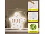 Wondee Lampara de Noche Infantil Personalizable Mini Estrella de Madera Sostenible con Nombre y Luz Quit Miedos