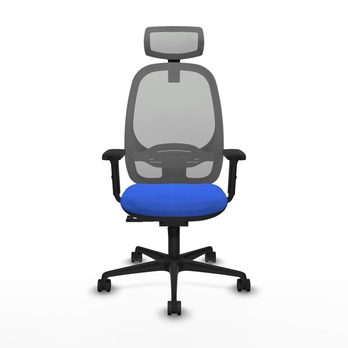 PIQUERAS Y CRESPO Silla de oficina Cilanco con mecanismo Sincro, Azul y Gris PIQUERAS Y CRESPO Silla de oficina Cilanco con mecanismo Sincro, Azul y Gris