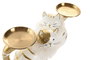DKD Home Decor Figura de Resina Gato con Bandeja, Surtido de 2
