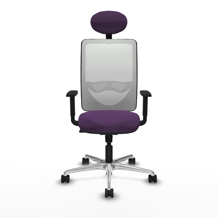 PIQUERAS Y CRESPO Silla de oficina Zulema con mecanismo Sincro, Morado y Blanco PIQUERAS Y CRESPO Silla de oficina Zulema con mecanismo Sincro, Morado y Blanco