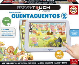 Educa Cuenta Cuentos 2 17952, Libro Interactivo para Niños a Partir de 2 Años con 4 Historias y 8 Actividades Didácticas