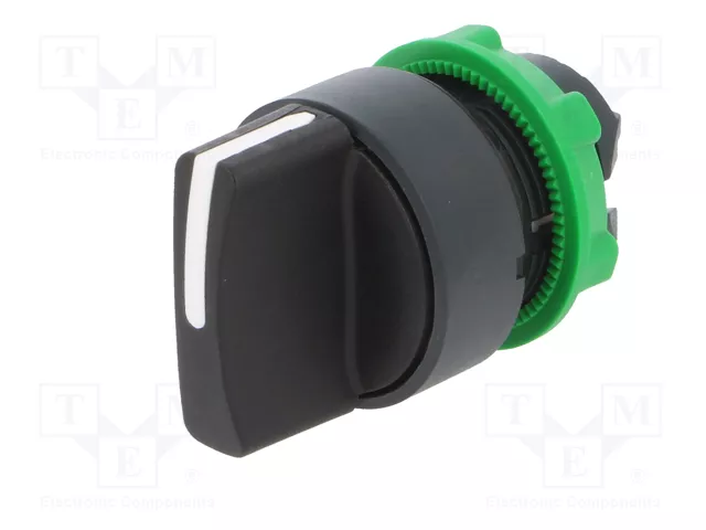 SCHNEIDER ELECTRIC Interruptor rotativo Harmony XB5 de 3 posiciones, negro