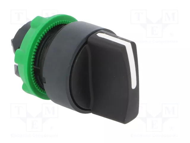 SCHNEIDER ELECTRIC Interruptor rotativo Harmony XB5 de 3 posiciones, negro