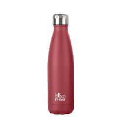 IRISANA Botella Termo Acero Inoxidable con Funda de Neopreno Rojo