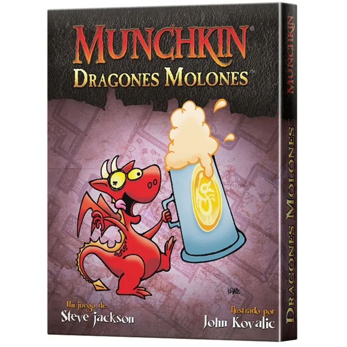 Asmodee Munchkin Dragones Molones | Expansión | Juego de Mesa de Estrategia en Español | Edad 10+ | 60 Min | 3-6 Jugadores Asmodee Munchkin Dragones Molones | Expansión | Juego de Mesa de Estrategia en Español | Edad 10+ | 60 Min | 3-6 Jugadores