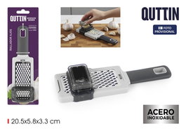 Inde Rallador de Ajos Quttin - Dimensiones: 24,9 cm (alto) x 7,9 cm (largo) x 3,4 cm (ancho) (24 Unidades)