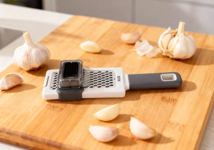 Inde Rallador de Ajos Quttin - Dimensiones: 24,9 cm (alto) x 7,9 cm (largo) x 3,4 cm (ancho) (24 Unidades)