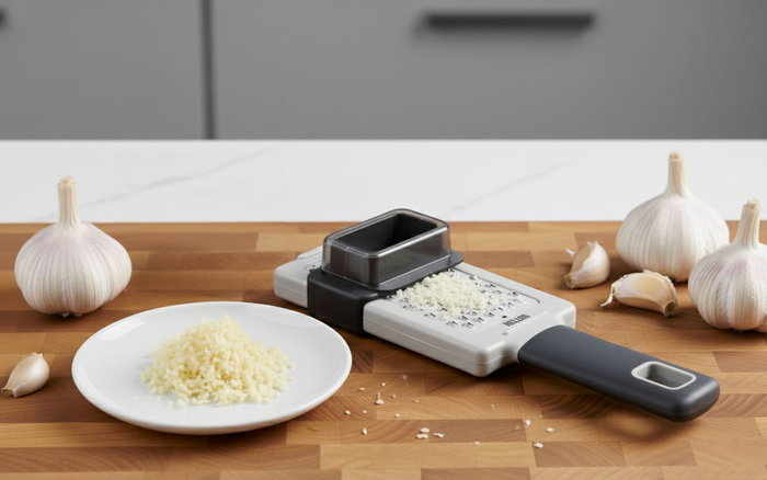 Inde Rallador de Ajos Quttin - Dimensiones: 24,9 cm (alto) x 7,9 cm (largo) x 3,4 cm (ancho) (24 Unidades)