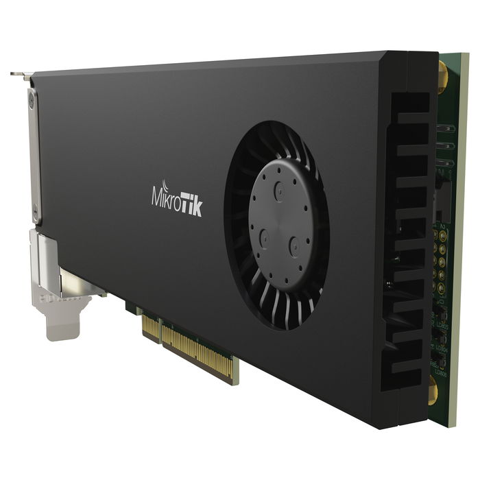 MikroTik CCR2004-1G-2XS-PCIe Router Inalambrico con 1 Puerto Ethernet y 2 Puertos SFP28 para PC Interno