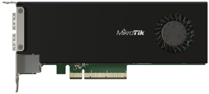 MikroTik CCR2004-1G-2XS-PCIe Tarjeta de red PCIe con Ethernet y Fibra SFP28