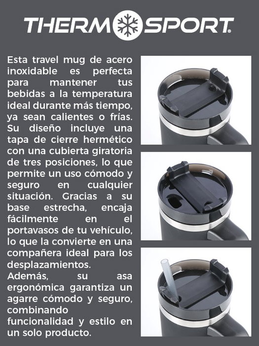 Thermosport Prx Travel Mug Acero Car 600ml
