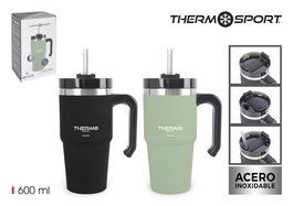 Inde Prx Travel Mug Acero Car 600Ml 9.7x17cm (12 Unidades)