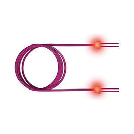 Sacon LSD42200010 Cable de Fibra Óptica OM4 LC/LC Duplex 50/125 μm, Violeta, 1 m