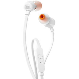 JBL Tune 110 Auriculares Intrauditivos con Micrófono - Blanco