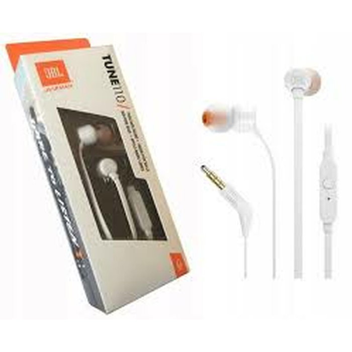 JBL Tune 110 Auriculares Intrauditivos con Micrófono Blanco