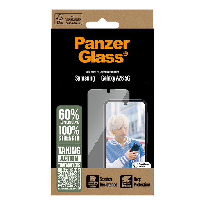 PanzerGlass Protector de Pantalla Samsung Galaxy A26 5G Ultra-Wide Fit PanzerGlass Protector de Pantalla Samsung Galaxy A26 5G Ultra-Wide Fit