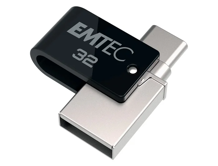Emtec Dual Mobile & Go Type-C / USB 32 GB Memoria USB 3.2 Lectura 180 MB/s Escritura 15 MB/s