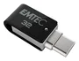 Emtec Dual Mobile & Go Type-C / USB 32 GB Memoria USB 3.2 Lectura 180 MB/s Escritura 15 MB/s