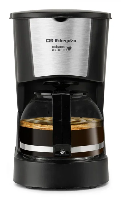 Orbegozo CG 4206 Cafetera de Filtro y Goteo Semi-automática, Capacidad de 6 Tazas (0.6L), Filtro Permanente, Apagado Automático, Placa Calorífica, Color Negro