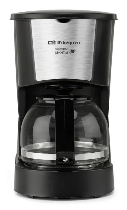 Orbegozo CG 4206 Cafetera de Filtro y Goteo Semi-automática, Capacidad de 6 Tazas (0.6L), Filtro Permanente, Apagado Automático, Placa Calorífica, Color Negro