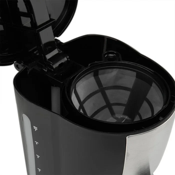 Orbegozo CG 4206 Cafetera de Filtro y Goteo Semi-automática, Capacidad de 6 Tazas (0.6L), Filtro Permanente, Apagado Automático, Placa Calorífica, Color Negro