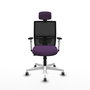 PIQUERAS Y CRESPO Silla de oficina Yunquera Morada con mecanismo Sincro/Traslack