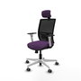 PIQUERAS Y CRESPO Silla de oficina Yunquera Morada con mecanismo Sincro/Traslack
