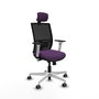 PIQUERAS Y CRESPO Silla de oficina Yunquera Morada con mecanismo Sincro/Traslack