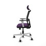 PIQUERAS Y CRESPO Silla de oficina Yunquera Morada con mecanismo Sincro/Traslack