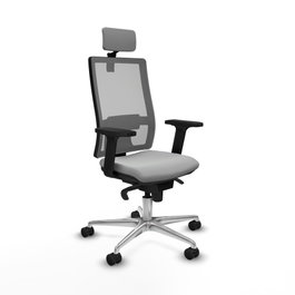 PIQUERAS Y CRESPO Silla de oficina Horna con mecanismo Sincro Gris