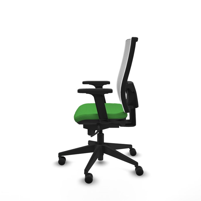 PIQUERAS Y CRESPO Silla de oficina Horna Verde con Malla Blanca