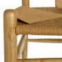 Ixia Silla de Decoración en Madera de Olmo y Ratán Natural