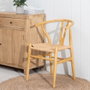 Silla Natural Madera de Olmo Decoración 56 X 48 X 78 cm
