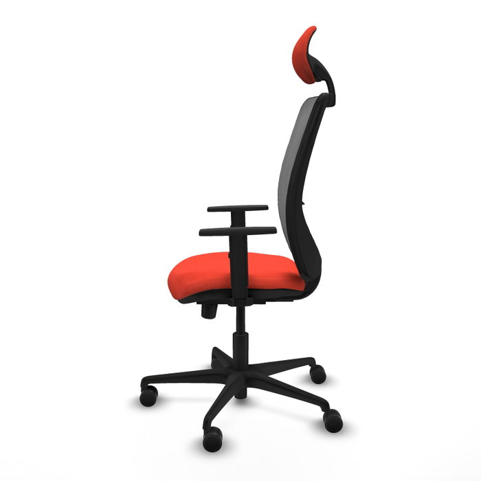 PIQUERAS Y CRESPO Silla de oficina Zulema con mecanismo Sincro/Traslack, Naranja oscuro y Gris PIQUERAS Y CRESPO Silla de oficina Zulema con mecanismo Sincro/Traslack, Naranja oscuro y Gris