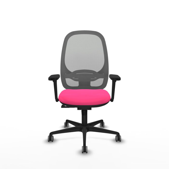 PIQUERAS Y CRESPO Silla de oficina Cilanco Rosa y Gris con Mecanismo Sincro PIQUERAS Y CRESPO Silla de oficina Cilanco Rosa y Gris con Mecanismo Sincro