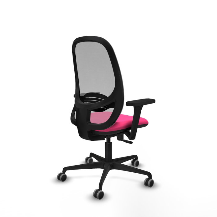 PIQUERAS Y CRESPO Silla de oficina Cilanco Rosa y Gris con Mecanismo Sincro PIQUERAS Y CRESPO Silla de oficina Cilanco Rosa y Gris con Mecanismo Sincro